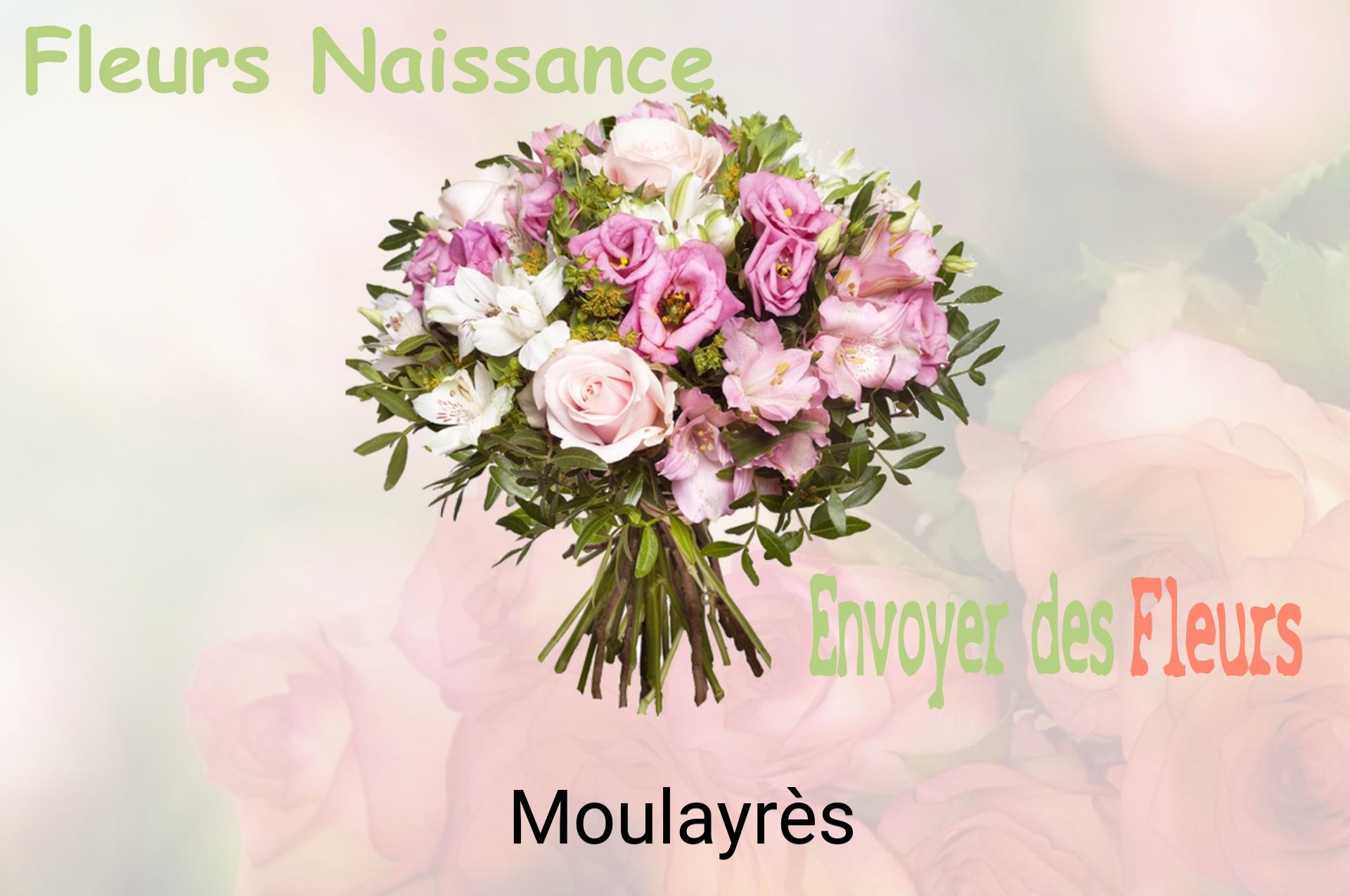 Bouquet de fleurs de naissance livré à Moulayrès